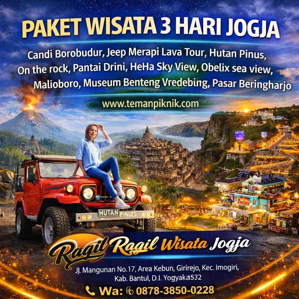 Paket Wisata 3 Hari Jogja